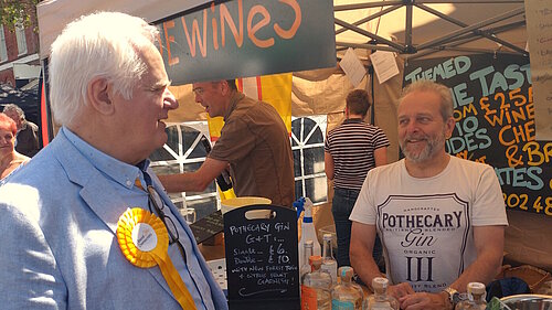 Cllr Mike Cox at the Christchurch Food Festival 2024